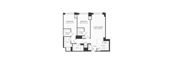 floor plan  2 bedroom apartment