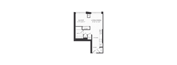 floor plan  studio apartment
