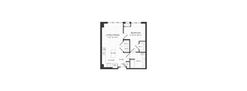 one bedroom floorplan