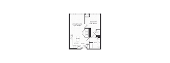 one bedroom floorplan