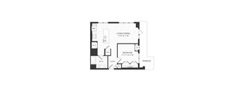 one bedroom floorplan