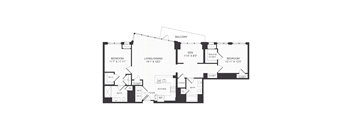 two bedroom floorplan