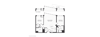 two bedroom floorplan