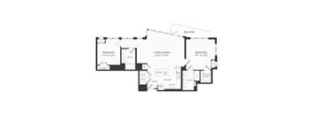 two bedroom floorplan