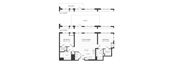 two bedroom floorplan