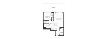 1 bedroom floor plan