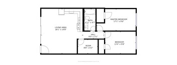 3 Bed 1 Bath