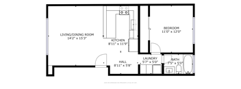 One Bedroom One Bathroom