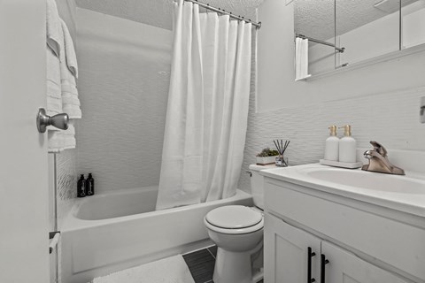 Bathroom With Bathtub at Rushwood Apartments, Philadelphia, 19154