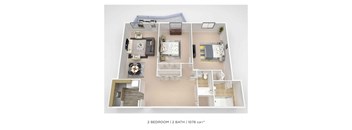 PCH 2 Bdrm - A Floorplan at Premier at Cherry Hill, Cherry Hill