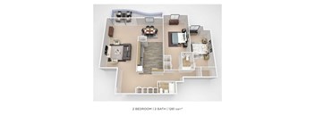 PCH 2 Bdrm - B Floorplan at Premier at Cherry Hill, New Jersey