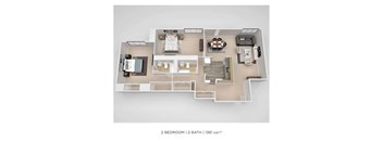 PCH 2 Bdrm - C Floorplan at Premier at Cherry Hill, New Jersey 08002