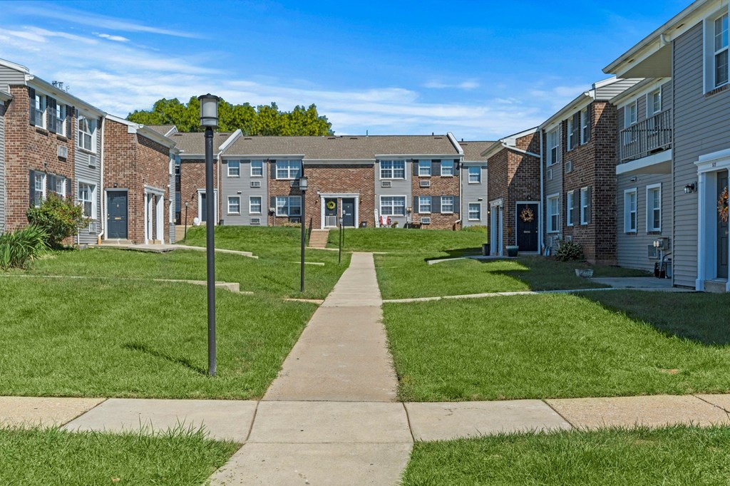 our apartments showcase a beautiful lawn  at Chestnut Hill Village, Pennsylvania, 19118