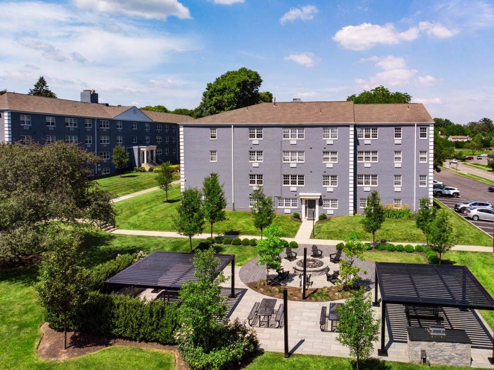 outdoor grilling station at Chestnut Hill Village, Philadelphia, 19118