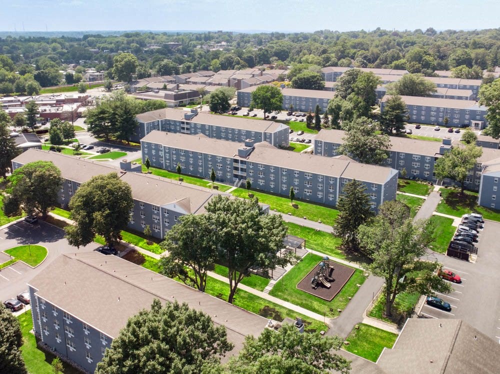 aerial view at Chestnut Hill Village, Pennsylvania