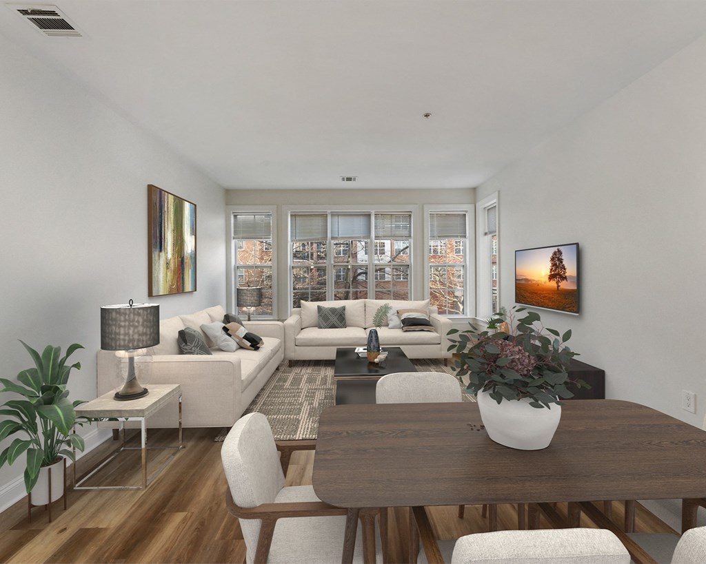 Living Room at Park Square Apartments, Rahway, NJ