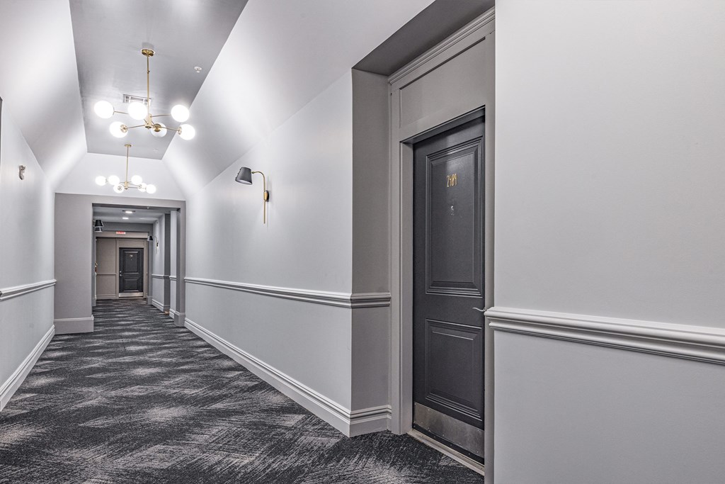 Hallway at Park Square Apartments, New Jersey, 07065