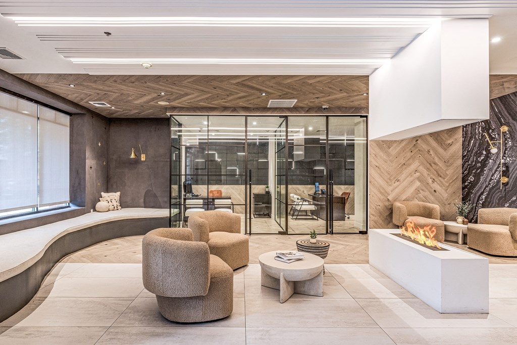 Lobby at Park Square Apartments, Rahway, NJ