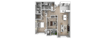 2 bed 2 bath B at Bristol Station Apartments, New Jersey