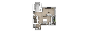 1 bed 1 bath D at Bristol Station Apartments, Carteret, NJ