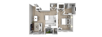 1 bed 1 bath C at Bristol Station Apartments, Carteret, NJ, 07008