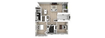 2 bed 2 bath E at Bristol Station Apartments, Carteret, New Jersey