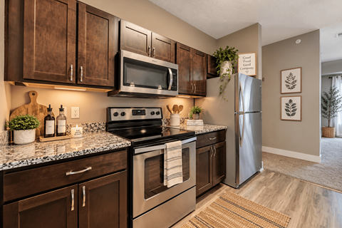 Kitchen with Granite Countertops