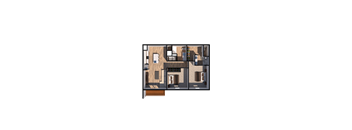 the loft floor plan of the apartment on