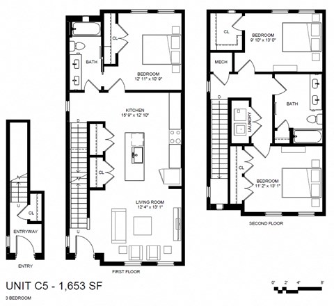 Three Bedroom - Two Bath