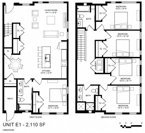 Five Bedrooms - 3 Baths