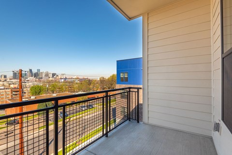 Balcony with View of Downtown