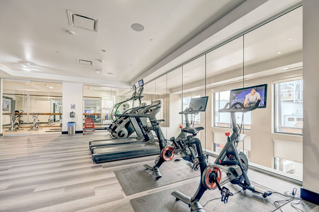 the gym at ALARA Union Station Apartment Homes, Denver, 80202