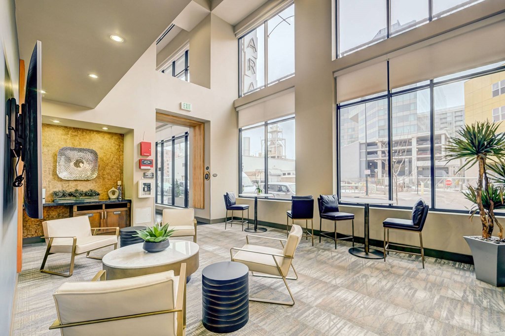 Lobby at ALARA Union Station Apartments in Denver, 80202