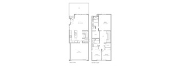the floor plans for the two floors of the apartment building