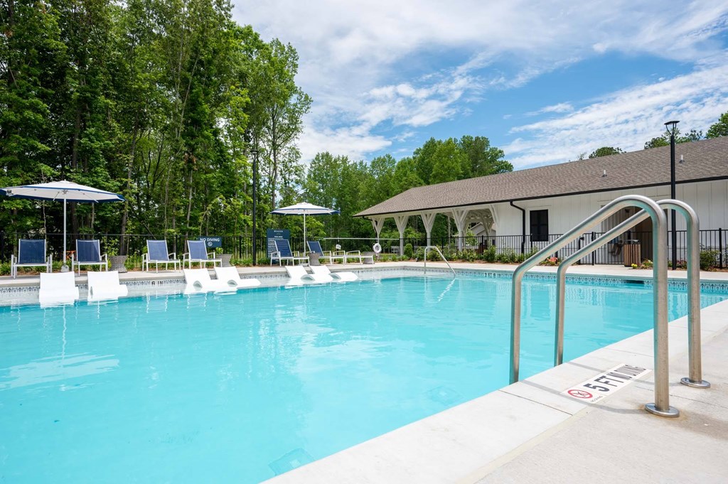 our apartments showcase an outdoor pool