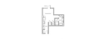 A floor plan of a house with labeled rooms such as "REFRESH," "STYLE," and "WASH.".
