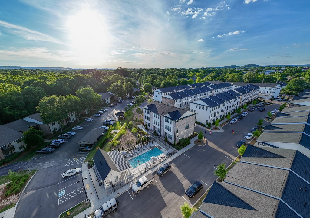 Breathtaking view of the pool at 780 Townhomes, Tennessee
