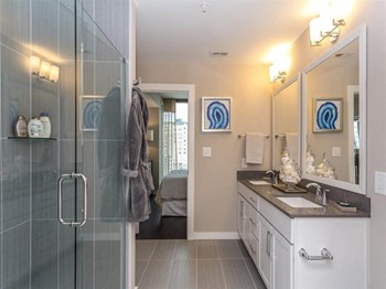 Model Unit- Frameless Glass Showers Frameless Glass Showers at Azure on The Park, Atlanta, 30309