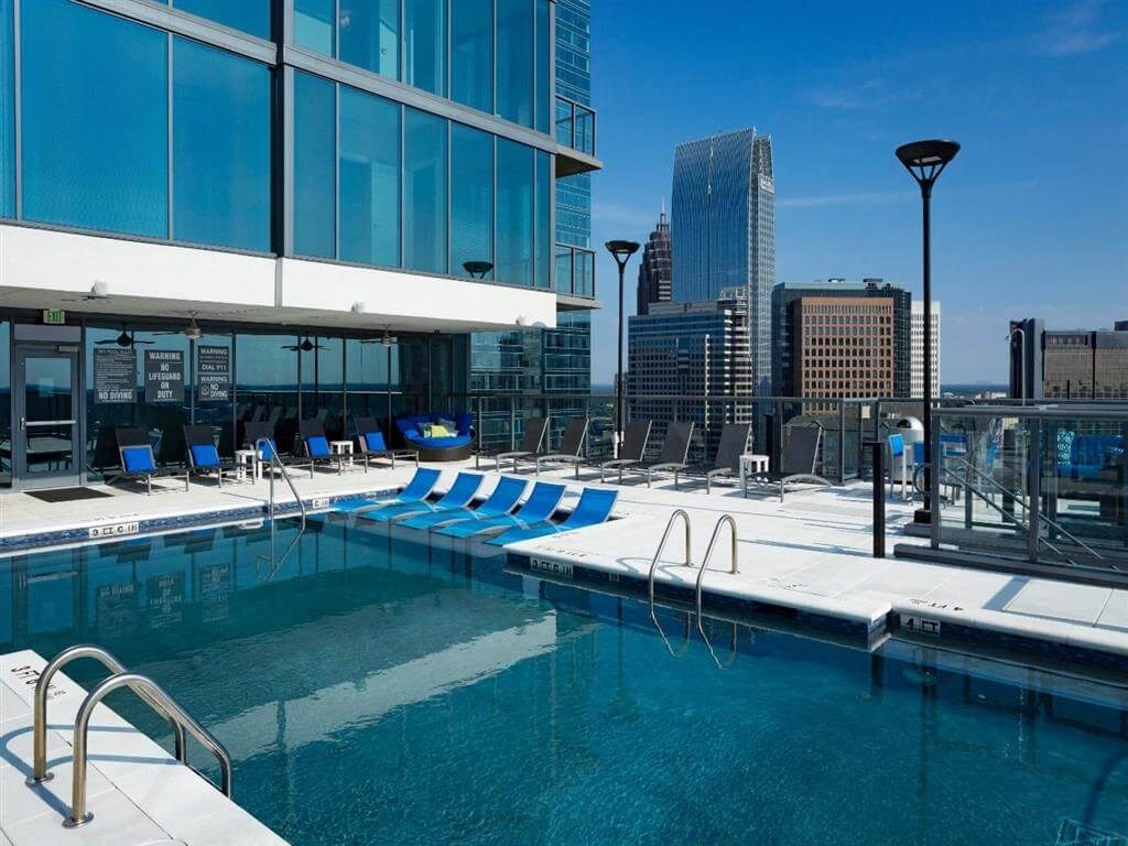 Rooftop Pool Area at Azure on The Park, Georgia, 30309