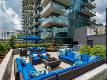 Resident Lounge Area at Azure on The Park, Atlanta, GA - Photo Gallery 34