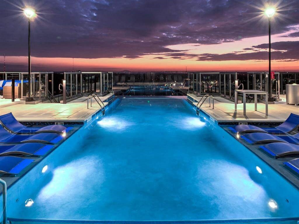 Rooftop Saline Pool at Azure on The Park, Georgia, 30309