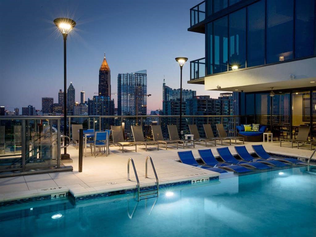 Pool Seating at Azure on The Park, Georgia