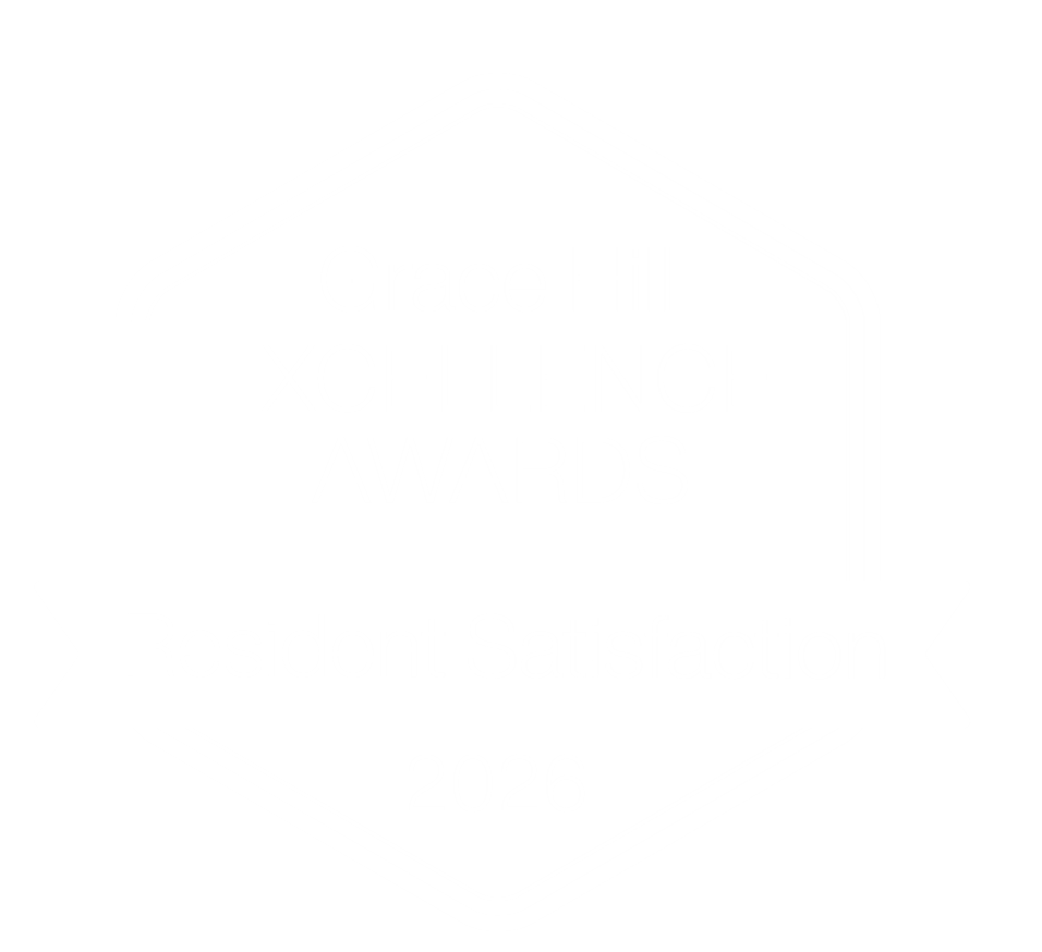A badge for the Grace Hill Excellence Awards for Resident Satisfaction in 2026.
