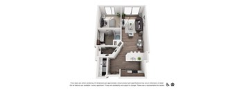 bedroom floor plan | apartments in pittsburgh pa | the alden