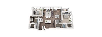 2 Bed 2 Bath 2G Floor Plan at Nor2 Bed 2 Bath 2G Floor Plan at Northshore Austin, Austin, TXthshore Austin, Austin, 78701