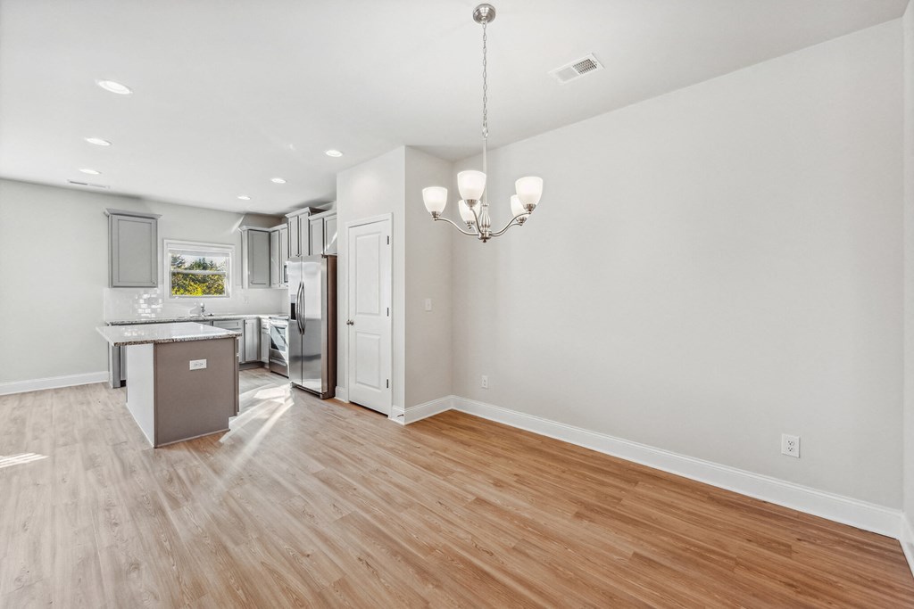 Dining room area next to kitchen