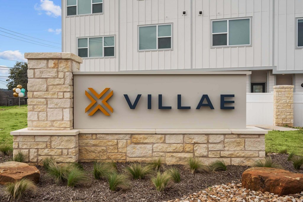 Classic Property Signage Design Classic Property Signage Design at Villae ATX Luxury Rental Townhomes, Manchaca, Texas