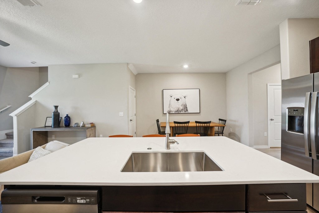 the preserve at ballantyne commons apartment kitchen and living room