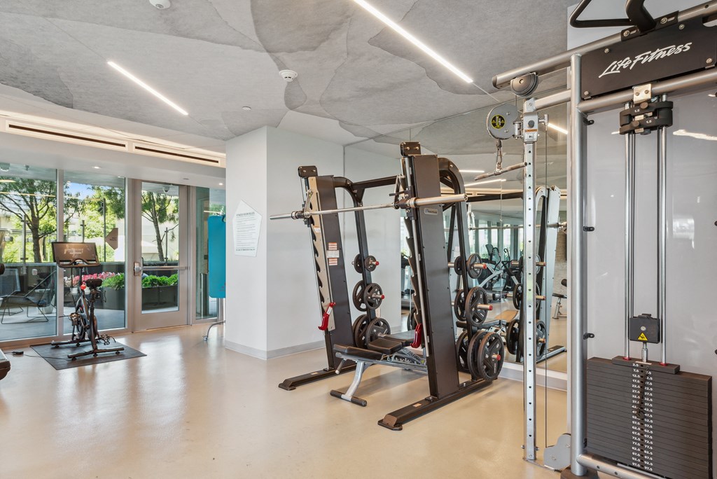 Fitness center at K1 Apartments, San Diego, CA, 92101