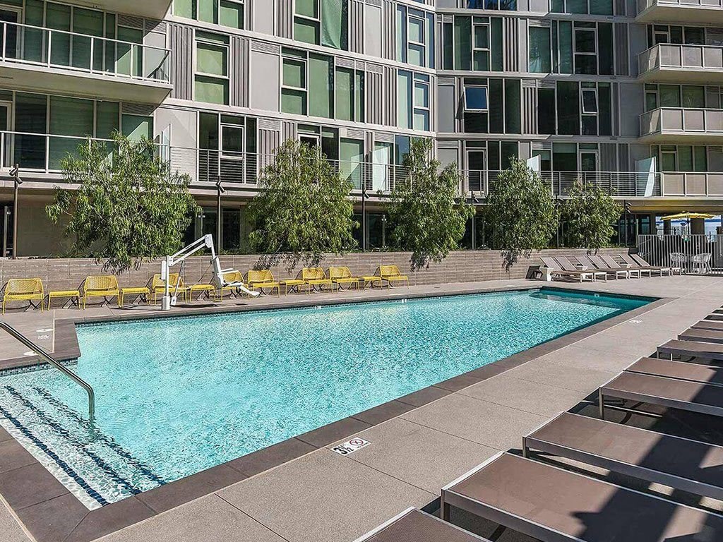 resort style pool at K1 Apartments, San Diego, CA